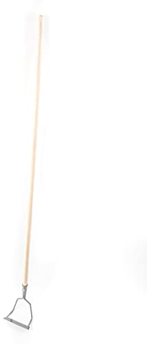 DS Bügelzughacke pulverbeschichtet mit 140 cm Buchenstiel - Arbeitsbreite 16 cm - Gartenhacke - Unkrauthacke - Beethacke