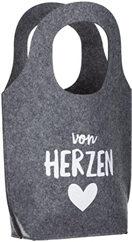 Brandsseller Geschenktasche | Filztasche zum Verschenken | Geschenktüten mit Aufdruck | Geschenkverpackung aus Filz | ca. 27 x 38.5 x 10 cm