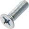AERZETIX - C59694 - Set di 100 viti di metallo M6x20mm a testa fresata PH3 - DIN 965 - in acciaio al carbonio - durezza 4.8 - finitura zincata - per fissaggio vite cacciavite montaggio