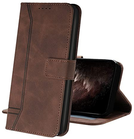IMIRST Phone Case for Apple iPhone 11 Case Leather Wallet Card Holder Book Flip Folio Stand View Cover Pouch for Apple iPhone 11 HX3 Coffee