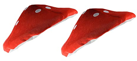 Gadpiparty Pilzhut Kinder 2 Stück Roter Pilzförmiger Hut aus Weichem Material Lustiges Pilzkostüm für Rollenspiel Party Bühne und Fotografie Kinder Accessoire