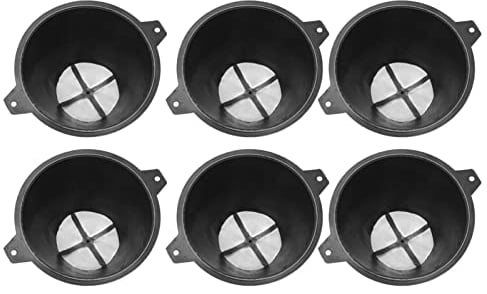 6PCS Plastic Paint Filter, Paint Filter for Many Times, with Fine Nylon Mesh Reusable Strainer for Water Based Oil Food Residues