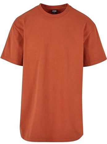 Urban Classics Herren T-Shirt Heavy Oversized Garment Dye Tee Terracotta L