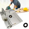 Set 3 Inserti Per Router, Tavolo Lega Alluminio Flip Board Macchina Taglio Incisione Strumento Ausiliario Con Mitre Gauge Tavolo Sega Per Lavorazione Legno Banchi Accessori Argento