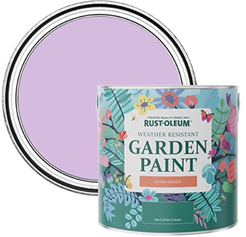 Rust-Oleum Purple Mould-Resistant Garden Paint In Satin Finish - Violet Macaroon 2.5L