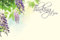Pack of 50 Florist Message Cards 9 x 6cm - Thinking of You - Wisteria Flowers Flower Gift Memorial Message Card
