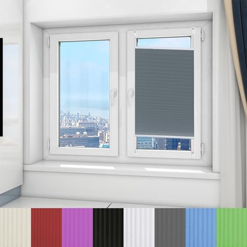 Cortinas Venecianas 110 x 160 cm Protección de la Intimidad Persiana de Aluminio Decoración De Muebles del Hogar para Salón, Cocina, Gris