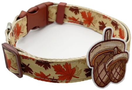 Hundehalsband mit Tannenzapfen, Dekoration für große Hunde (45,7–66 cm)