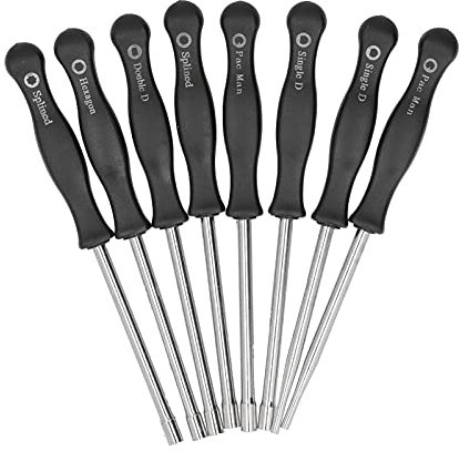 Kit di Attrezzi per la Regolazione del Carburatore da Giardino da 8 Pezzi per- Strumento di Regolazione del Carburatore per Cacciavite Motore - Ampia Gamma di Usi - Materiali di