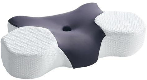 Hmtbet Ergonomisches Kopfkissen, Recovery Pillow Langsam Zurückfedernde Nackenstütze für Alle Schlaftypen, Anti Falten Kissen für Nacken und Schulterschmerzen