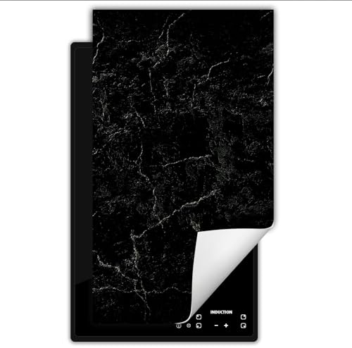 DarHaus Protector vitroceramica induccion 30x52 cm - Cubre Vitrocerámica - negro - mármol