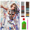 ARTULIO Diamond Painting Set - Frau spielt Geige - 40x60 cm - Groß XXL - 5D Diamant Painting Bilder DIY, Diamond Painting Erwachsene