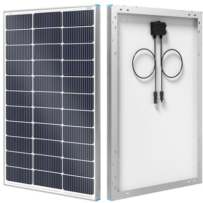 Renogy N-Type 16BB 100W Solarpanel, 12V 100 Watt Solarpanel 25% hocheffizient, PV-Modul-Ladegerät für Wohnmobil, Marine, Dach, Bauernhof, Batterie und andere netzunabhängige Anwendungen