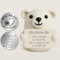 Tixlux Pocket Hug Glücklicher Bär, Kreative Strickwolle Bär Puppe und Kleine Umarmung Glücksbringer (Weiß), Mutmacher Geschenk, Gute Besserung, Einschulung Geschenk