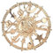 Brosche Goldener Stern Mond Sonne Galaxien Ruder Brosche Zinn Anstecknadeln Modeschmuck Passend für Tasche Pullover Kleid