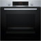 Bosch HBA574BS3 Serie 4, Forno da incasso, Pirolisi: pulizia del forno senza sforzo, Display LED rosso, 10 programmi automatici, Acciaio, 60 x 60 cm