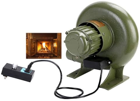 Turbina Soplador De Castillos Hinchables - Soplador De Aire Comercial Compacto Y Energéticamente Eficiente, para Soplador De Fragua De Herrero Eléctrico Pequeño De 220V, para Barbacoa O Carbón(80W)
