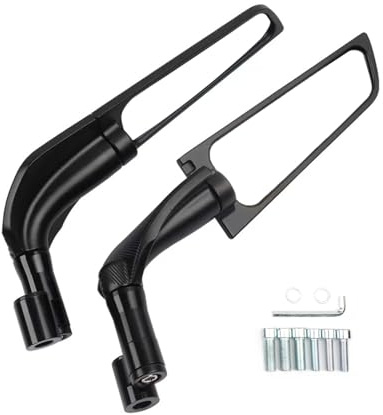 Motorrad-Rückspiegel, Stealth-Wind-Seitenspiegel, 360° drehbar, Aluminiumlegierung, M8, M10, Schrauben, einfache Installation, kompatibel mit für MT07 MT09/SP MT10/SP MT15
