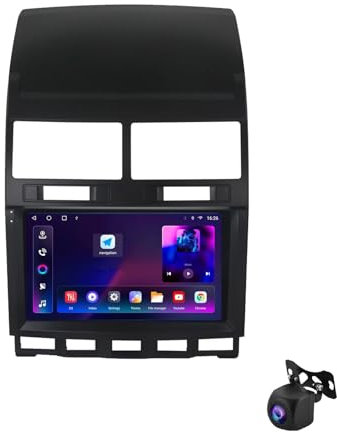 9 Pollici Android 12 Auto Stereo Radio 2 DIN per Volkswagen Touareg 2002-2010 con - Senza fili Carplay & Android Auto - Lettore Multimediale -Split-Screen DSP luetooth Mani libere(XY6 8Core 2+32G)
