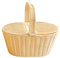 Korb aus gewebtem Rattan, mit Deckel, Camping, Aufbewahrung, Brot, Obst, Lebensmittel, Frühstück, Blume, Präsentationsbox, Küche, Orginazer, Heimdekoration