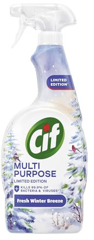 Cif Fresh Winter Breeze Limited Edition Multipurpose Cleaning Spray 750 ml - Multipack of 6