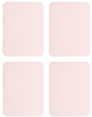 sourcing map 4Pcs Iron on Patches for Clothing Repair, Mending Fabric Repair Patch Cotton for Clothes Pants Bags, 5x4 Inch Light Pink