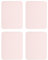 sourcing map 4Pcs Iron on Patches for Clothing Repair, Mending Fabric Repair Patch Cotton for Clothes Pants Bags, 5x4 Inch Light Pink
