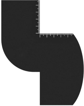 MagiDeal Verbessern Sie Friseurkarte Bart Line -up -Werkzeug einfach zu reinigen zu reinigen Lineeup -Werkzeugkanten -Haarton -Karte für Männer Friseur Styling, S Shape