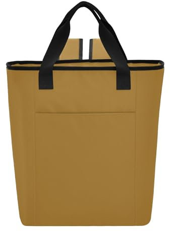 Joitme Khakifarbene Kühltasche, 36 Dosen, wasserdicht, Kühlrucksack, Kühltasche, Büchertasche für Damen, Reisen