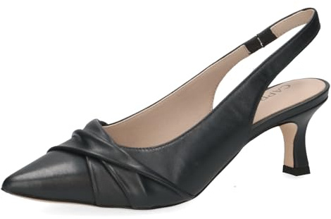 CAPRICE Damen Pumps aus Leder, Blau (Ocean Nappa), 40,5
