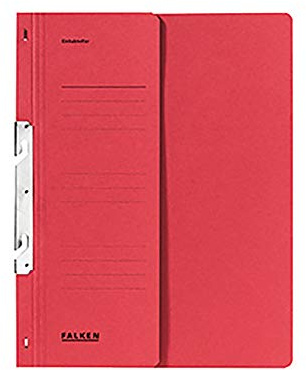 Falken 80004005 Einhakhefter 1/2 Deckel, rot