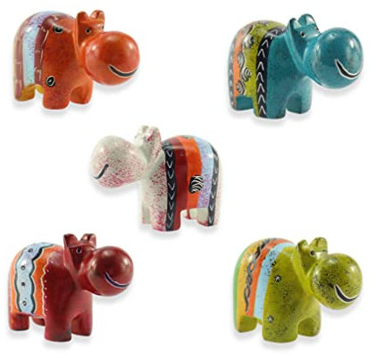 budawi® Nilpferd Speckstein Figur Happy Hippo in verschiedenen Ausführungen