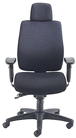 Avior Elbrus High Back Operator Chair KF73875, Fabric, Black, 48 x 47 x 650 cm
