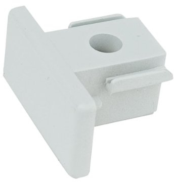 Artecta, Endkappe für 1-phasiges Schienensystem. Weiß.