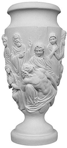 Holyart Vaso portafiori Marmo ricostituito Scena Gesù