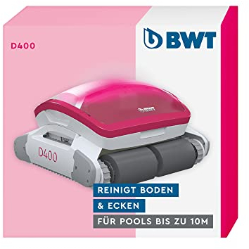 BWT Robot de Piscine D400 | Nettoyage du Fond des piscines jusqu'à 10 m | Meilleure Performance de Filtration | Navigation Intelligente | Technologie Ultimate Power