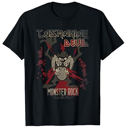 Looney Tunes Tasmanian Devil Monster Rock T-Shirt