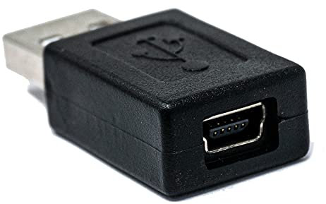 System-S Adattatore USB 2.0 tipo A maschio a mini femmina cavo nero