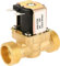 Solenoid Valve, DC 12V G1/2 AC 220V Normally Closed Brass Electric Solenoid 2 Way Water Solenoid Valve Magnetic Pressure Regulating Valve for Washing Machine, Water Dispenser