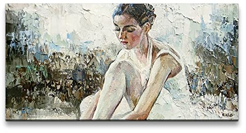 Paul Sinus Leinwandbild 120x60cm Ballerina Ballett Junge Frauen Tänzerin Malerisch Kunstvoll