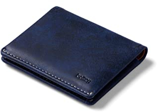 Bellroy Slim Sleeve, schlanke Leder-Brieftasche (max. 12 Karten Plus Scheine) - Ocean