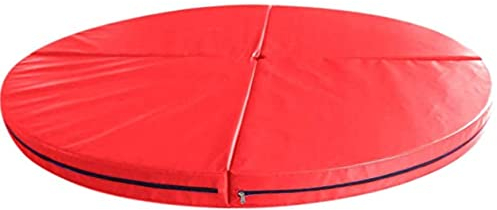 120 cm Stangentanzmatte, Rote Stangentanz Crashmatte Fitnessübungen, Tragbare Faltbare Anfängerschutz Sicherheitsmatte Für Clubpartys, Kneipen, Zuhause, Dicke 3 cm