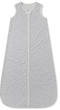 MORI Front Opening Sleeping Bag 1.5 TOG, Organic Cotton & Bamboo Fabric | Nickel-free popper front ensures quick, safe dressing, with handy front pockets and a soft breathable layer for easy changes.