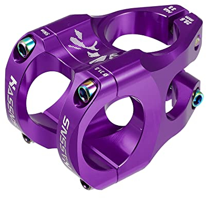 X AUTOHAUX Mountainbike Vorbau Lenker Ersatz Aluminiumlegierung 35mm Lila