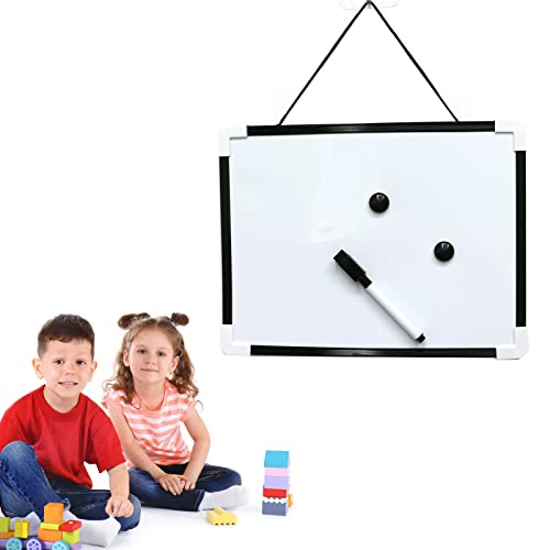 Panneau Blanc Cadre en Aluminium, Tableau Blanc Magnétique, Tableau Magnétique, Tableau Magnétique Blanc, Tableau Blanc Effaçable, Marqueurs, Aimants, 20 cm X 30 cm