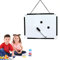 Trocken Abwischbar Magnettafel, Magnetisches Mini-Whiteboard, Magnettafel Magnetwand, Whiteboard mit Stiftablage, Magnetic Whiteboard,Kleine Magnettafel mit Markern und Magneten 20 cm X 30 cm