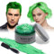 Tinte temporal para el cabello con cepillos, para hombres y mujeres, 4,23 onzas, cera instantánea para el cabello, crema instantánea para el cabello, pomada de peinado natural, para fiestas, cosplay,