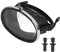 Gafas de Buceo, Gafas de Buceo de Lente única Antivaho de Forma Ovalada de PVC de Vidrio Templado HD, Máscara de Buceo de Vidrio Templado Antivaho y Antifugas, Máscara de Esnórquel Panorámica(L)