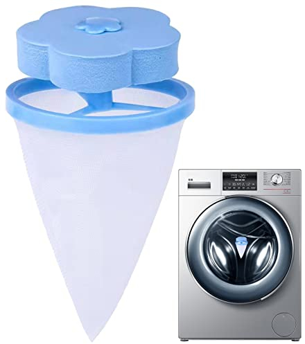Visiblurry Waschmaschinen-Filterbeutel, schwimmendes Haarfilternetz, schwimmender Haar-Fusselentferner, Fänger, Reinigungsnetz, Filterbeutel, kegelförmiger Waschmaschinen-Reinigungs-Haarfilterbeutel