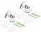 uxcell Magnetic Door Stopper, 2pcs Stainless Steel Magnets Door Stops Catch, Floor Door Holder with Self Adhesive and Screw Mount, White